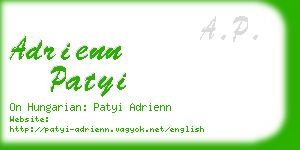 adrienn patyi business card